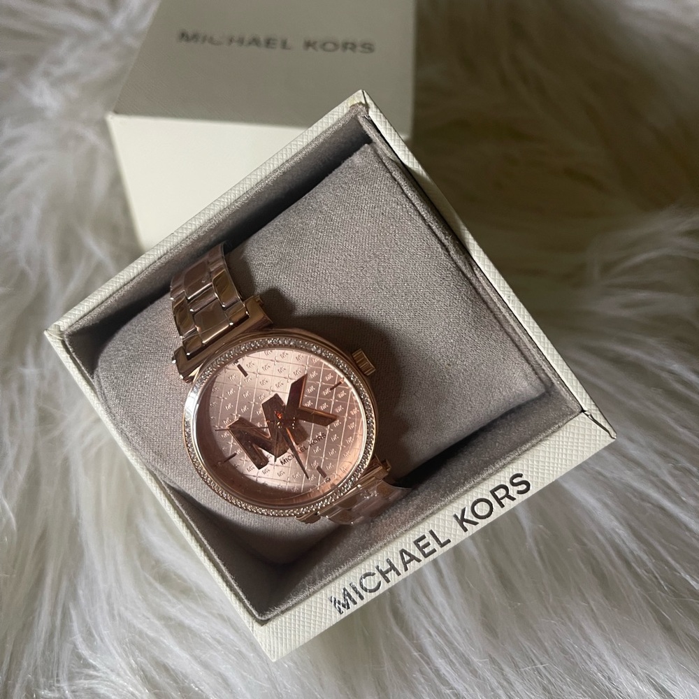 Michael Kors Sofie Rose Gold Dial Rose Gold Stainless Women's Watch